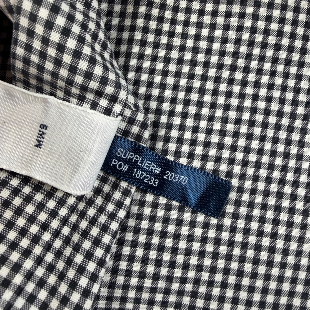 Ralph Lauren Button Down Shirt Mens XL Black Gingham Custom Fit Long Sleeve EUC - Picture 8 of 9